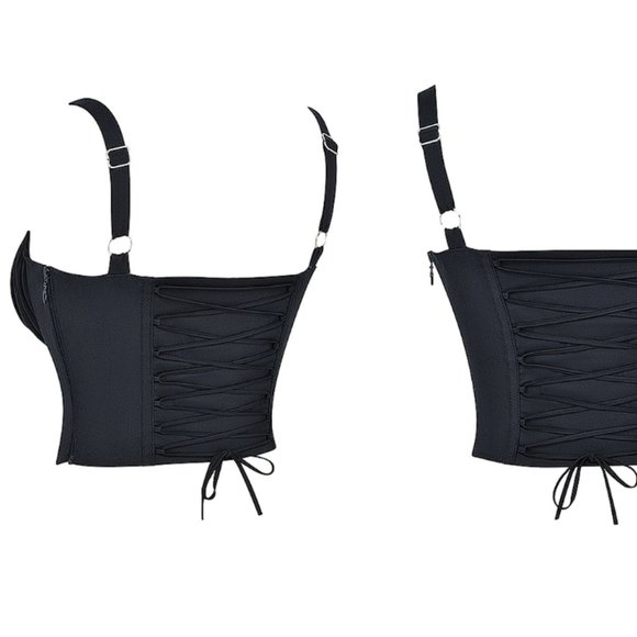 HOUSE OF CB 'Analia' Black Bustier Corset NWOT - Picture 6 of 11